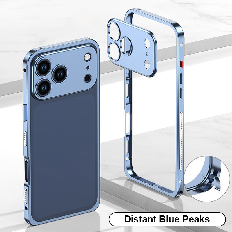 Mobiltelefontaske med aluminiumslegering og metalglas