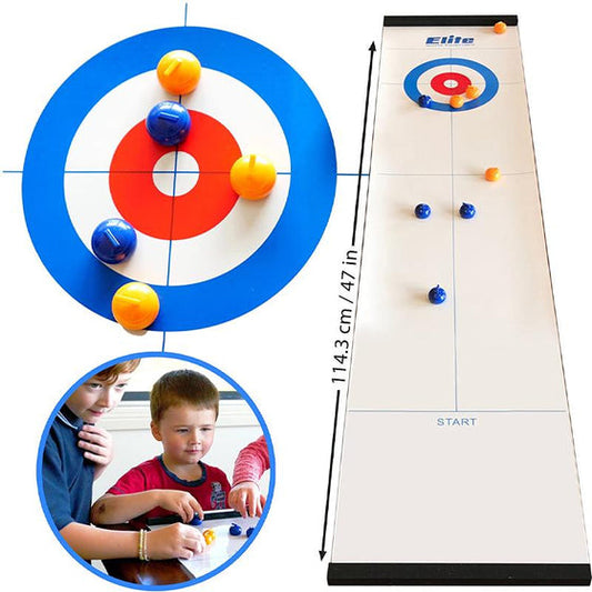 🎅Fejr julen💯2025 Nyt bordbaseret curling-spil for hele familien