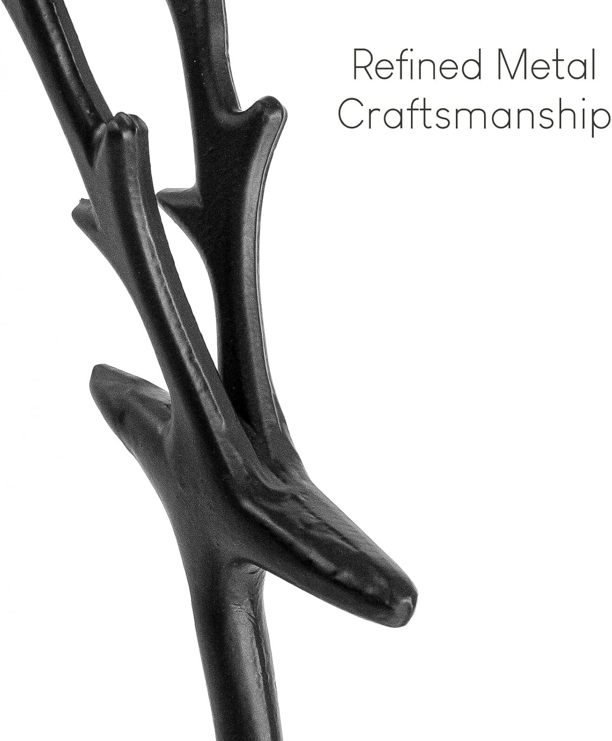 🎅Julebestsellere 🦌2 stk. sorte rensdyrstatuer Juledekorationssæt