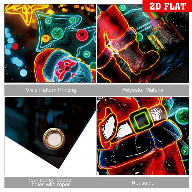 Fluorescerende julebanner til døre