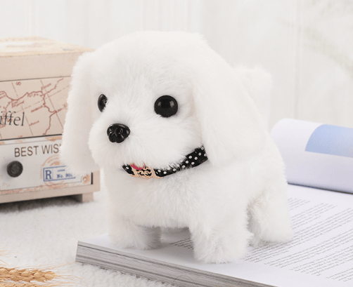 🔥גור צעצוע אינטראקטיבי – בובת פלוש שהולכת, נובחת ומגיבה למגע לילדים 🐶