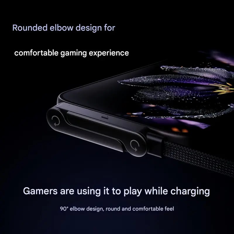 ⚡ כבל מטען עם מעמד מובנה בלתי נראה – 240W מטען מהיר עם מעמד לטלפון