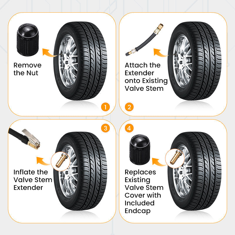 🔥Køb 1, få 1 gratis🔥Universel fleksibel ventilforlænger til dæk