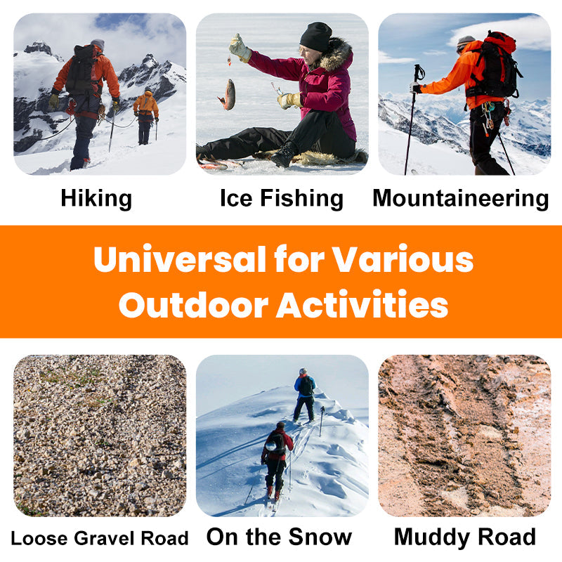 🔥HOT SALE🔥Skridsikre crampons til udendørs sko og støvler